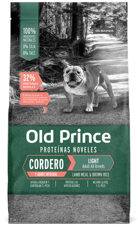 Old Prince Proteínas Noveles Adultos Light – Cordero y Arroz Integral,