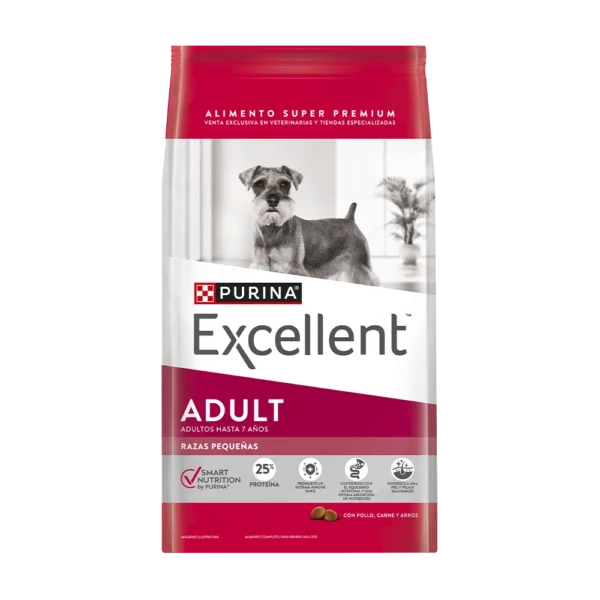 ALIMENTO SECO PARA PERROS ADULTOS PEQUEÑOS EXCELLENT ADULT PARA RAZAS PEQUEÑAS X 15 KG
