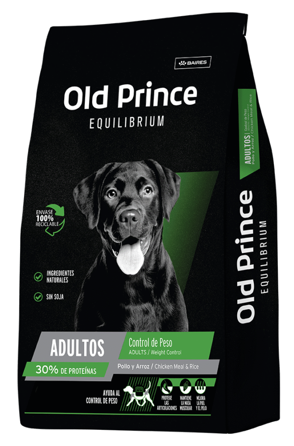 Alimento para Perros Old Prince Equilibrium Perro Adulto Weight Control - Bolsa 15 Kilos