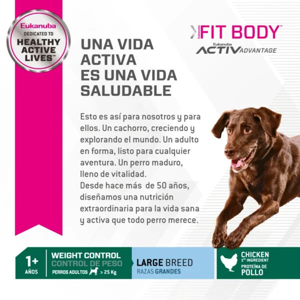 Vida Saludable Eukanuba Body Fit Large Breed
