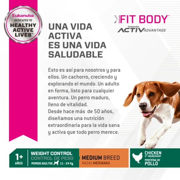 Vida Saludable Eukanuba Fit Body Medium Breed