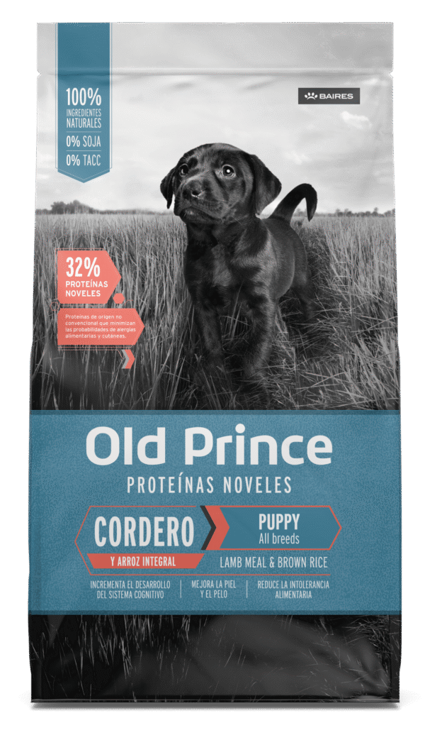 Old Prince Proteínas Noveles Cachorros Todas las Razas Cordero y Arroz Integral Cachorros