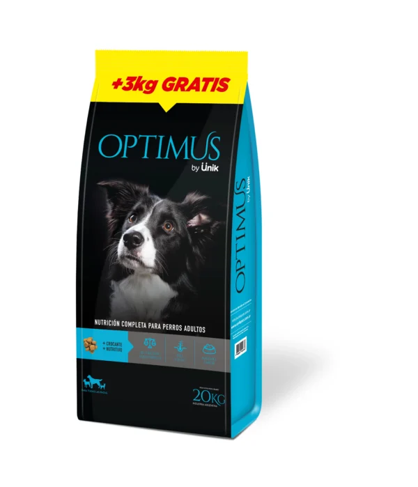 Alimento seco para perros OPTIMUS PERRO ADULTO x 20 Kg.