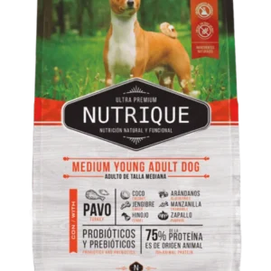 Alimento Seco para perros NUTRIQUE MEDIUM YOUNG ADULT DOG X 12 KG